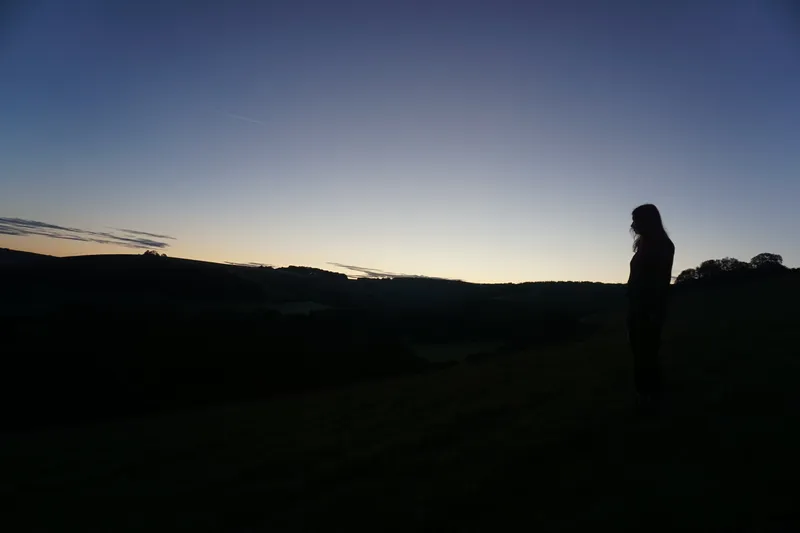 Figure at dawn